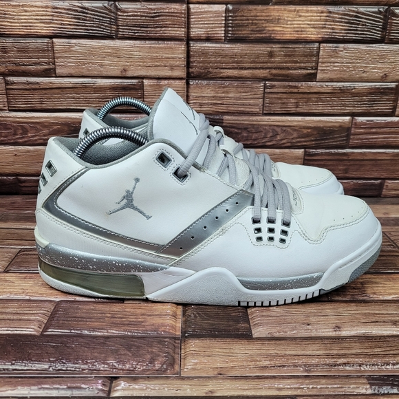 Jordan Other - Jordan Flight 23 Cool Grey/White Lace-Up Sneakers Size 9